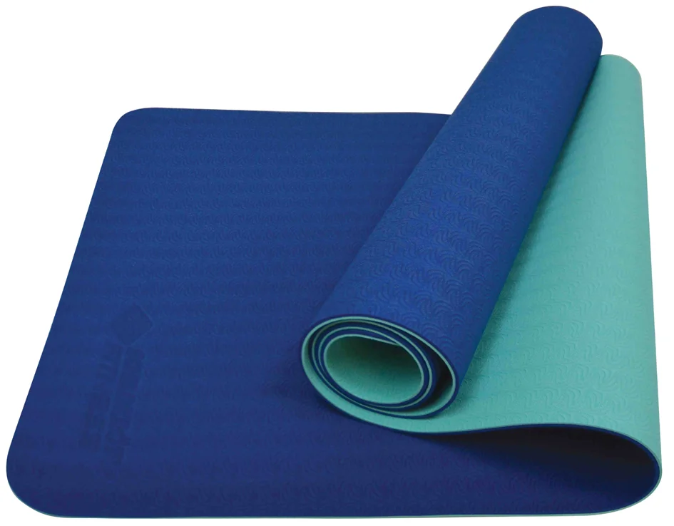 SCHILDKRÖT Tapis de yoga BICOLOR, 4 mm, pétrole/anthracite Grand Paris Fournitures SCHILDKRÖT Tapis de yoga BICOLOR, 4 mm, pétrole/anthracite