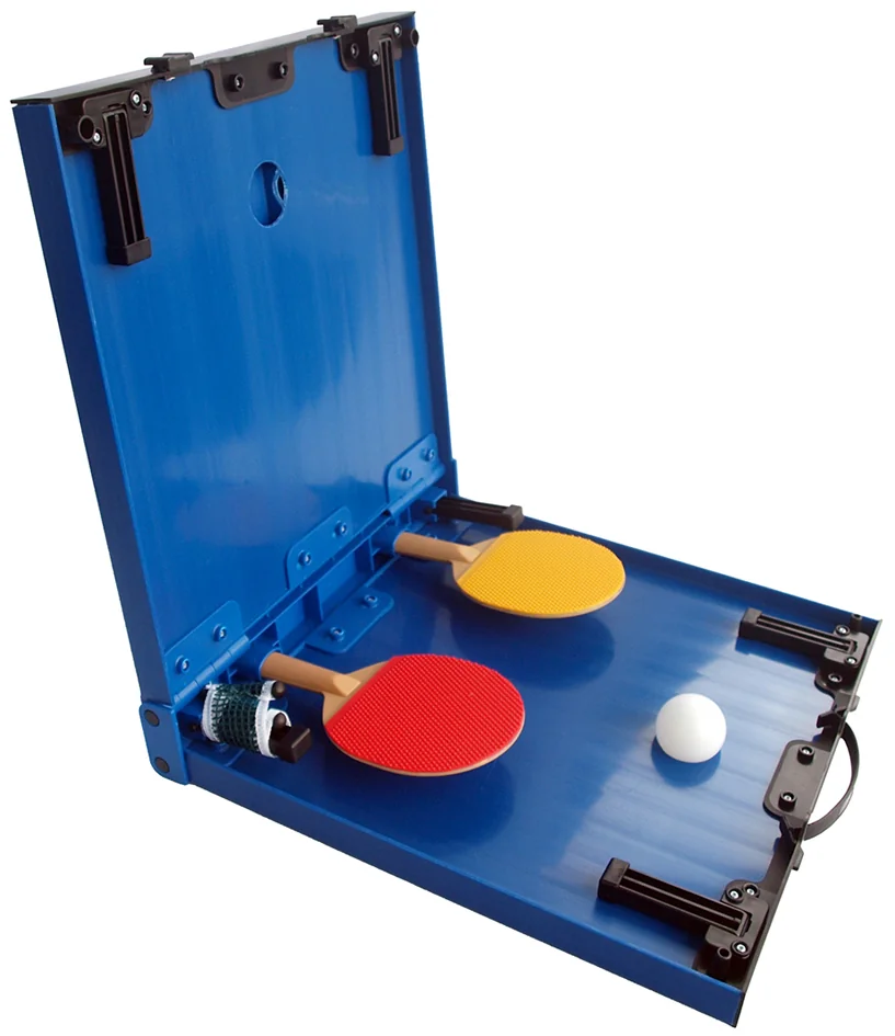 DONIC SCHILDKRÖT Mini-table de tennis de table, kit, bleu Grand Paris Fournitures DONIC SCHILDKRÖT Mini-table de tennis de table, kit, bleu – Image 3