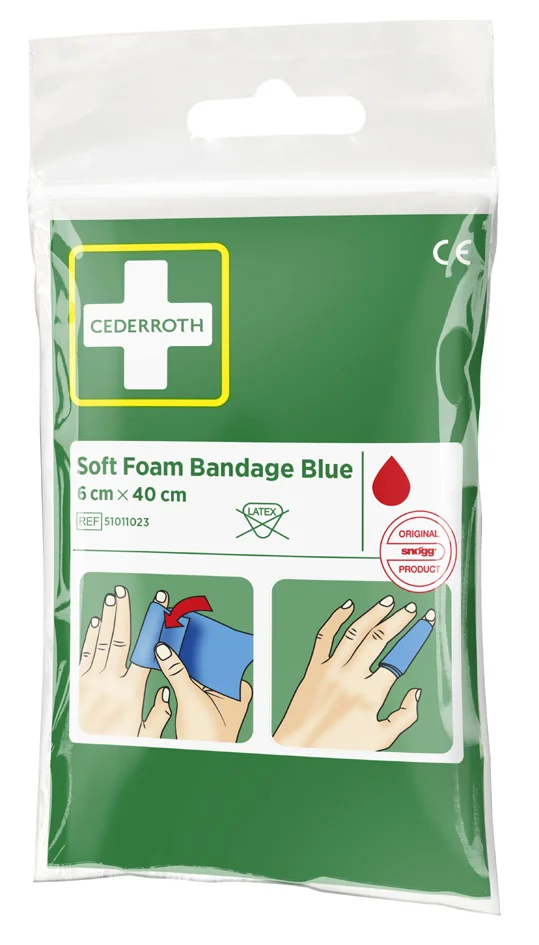 CEDERROTH Pansement 'Soft Foam Bandage', bleu