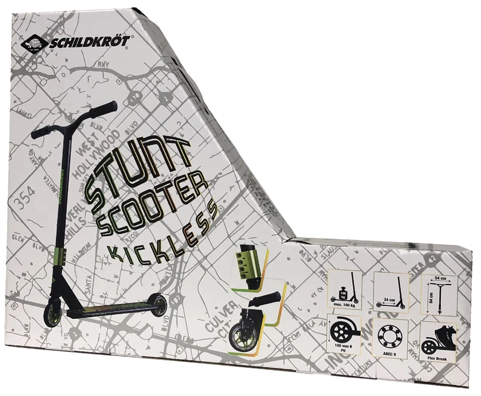 SCHILDKRÖT Trottinette Stunt Scooter Kickless Forest Grand Paris Fournitures SCHILDKRÖT Trottinette Stunt Scooter Kickless Forest – Image 8