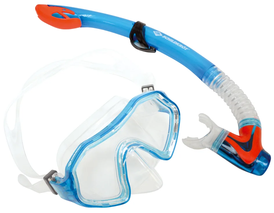 SCHILDKRÖT Set masque/tuba Junior 'Barbados', 2 pièces, bleu