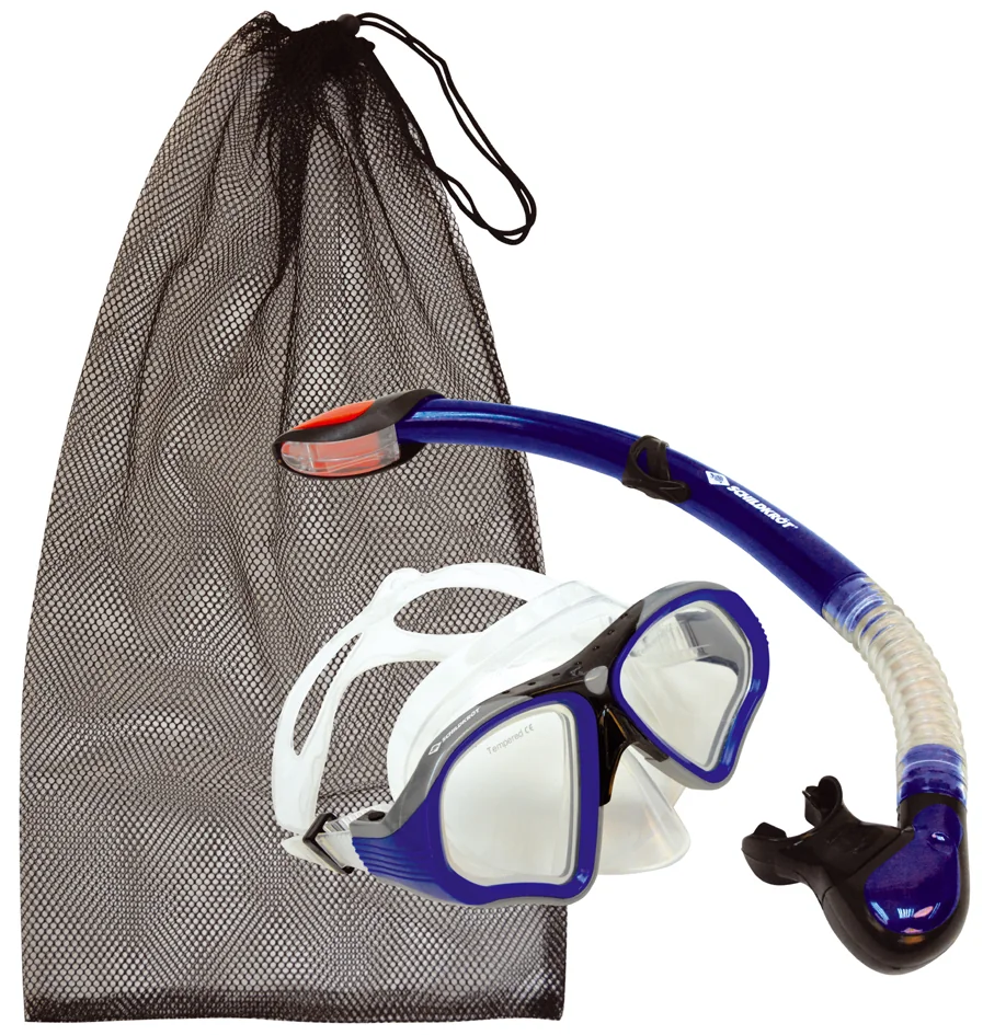 SCHILDKRÖT Set masque/tuba 'Pro Palau', 2 pièces, bleu
