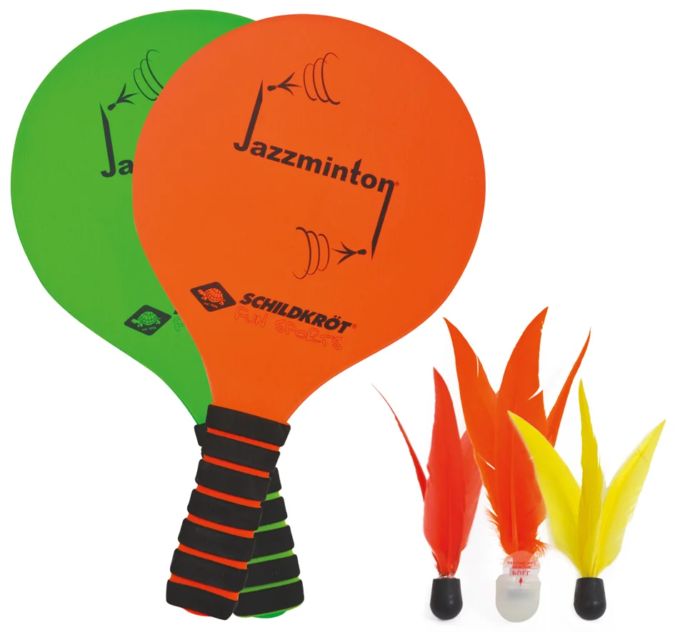 SCHILDKRÖT Set de jazzminton, orange / grün