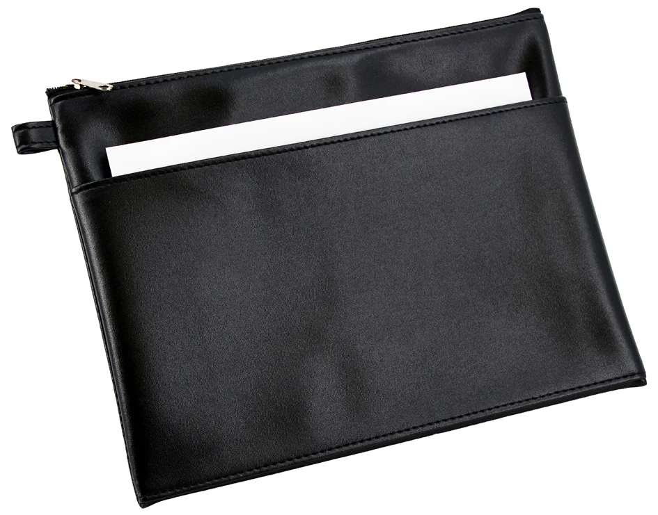 Alassio Sac de banque avec poche frontale, noir