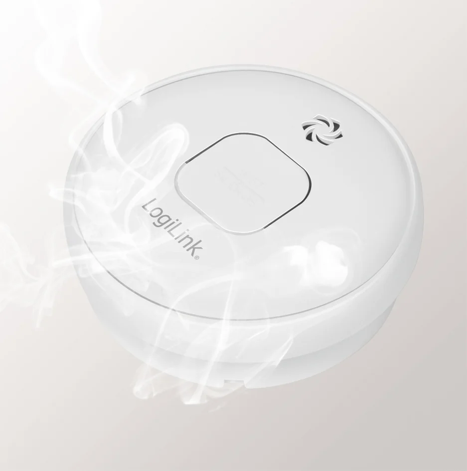 LogiLink Détecteur de fumée Longlife, blanc