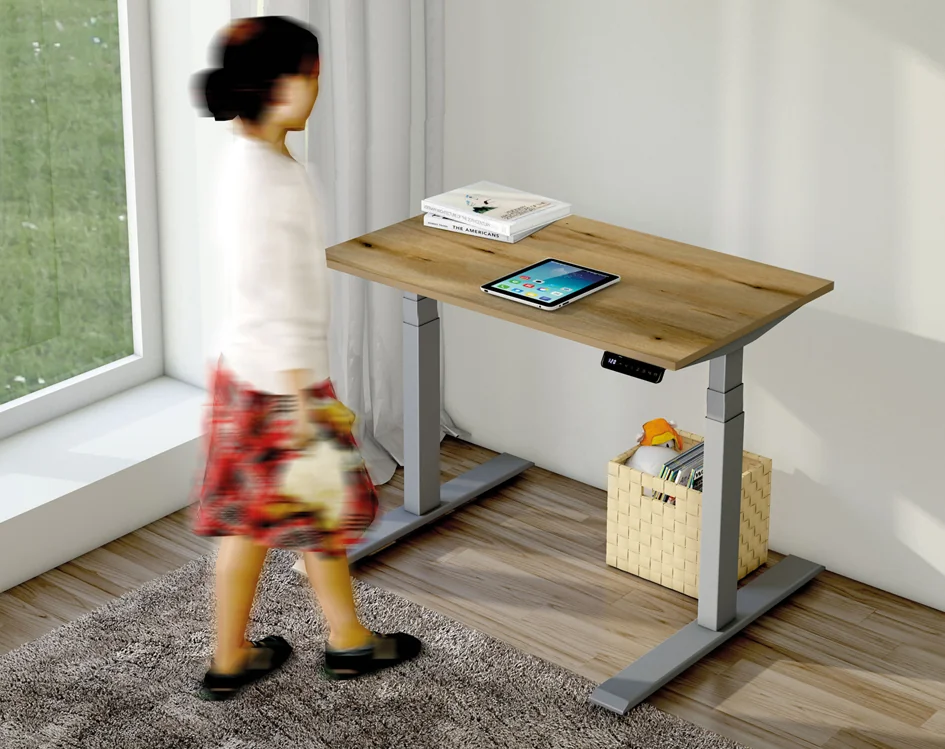 kerkmann Bureau assis-debout Smart Office, blanc/argent Grand Paris Fournitures kerkmann Bureau assis-debout Smart Office, blanc/argent – Image 6