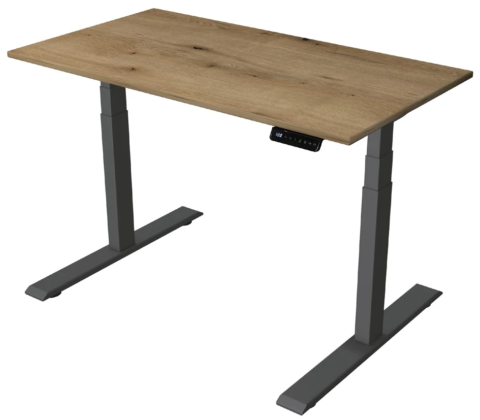 kerkmann Bureau assis-debout Smart Office, blanc/anthracite Grand Paris Fournitures kerkmann Bureau assis-debout Smart Office, blanc/anthracite – Image 2