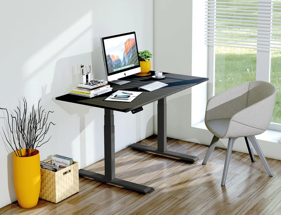 kerkmann Bureau assis-debout Smart Office, blanc/anthracite Grand Paris Fournitures kerkmann Bureau assis-debout Smart Office, blanc/anthracite – Image 4