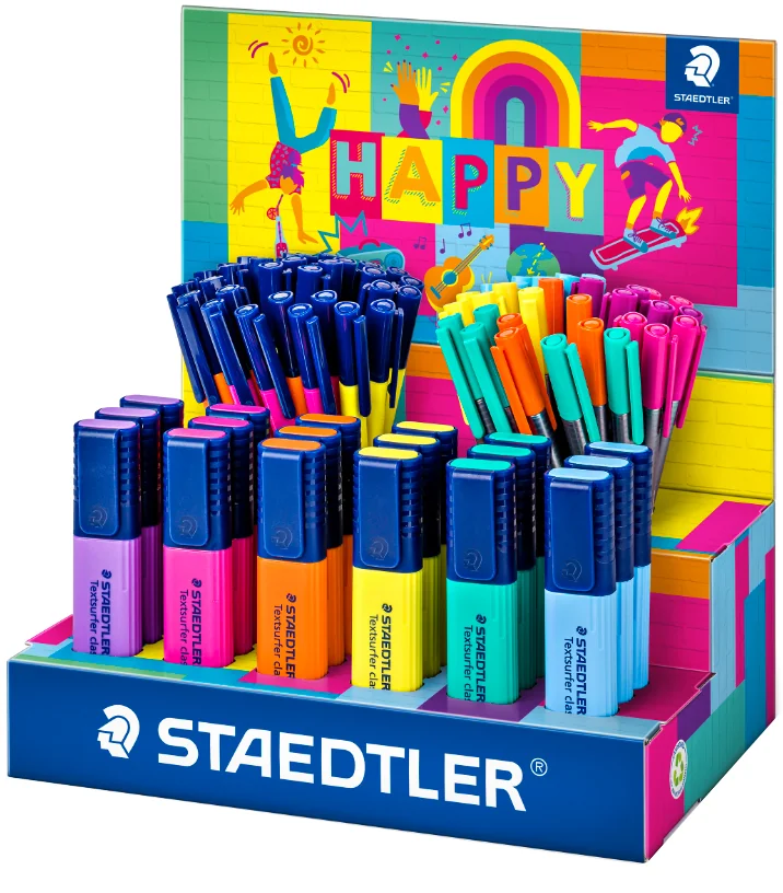 STAEDTLER Présentoir Série HAPPY, présentoir de 78