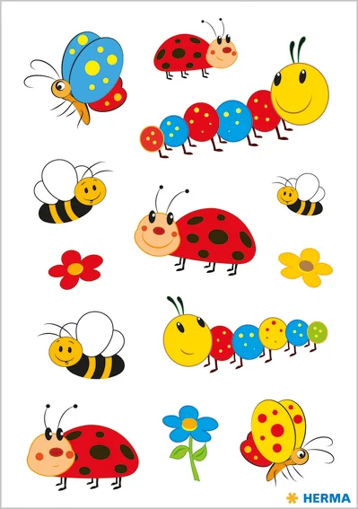 HERMA Autocollants DECOR 'Abeilles rigolotes'