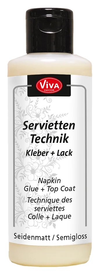 ViVA DECOR Technique des serviettes Colle + Vernis, 82 ml
