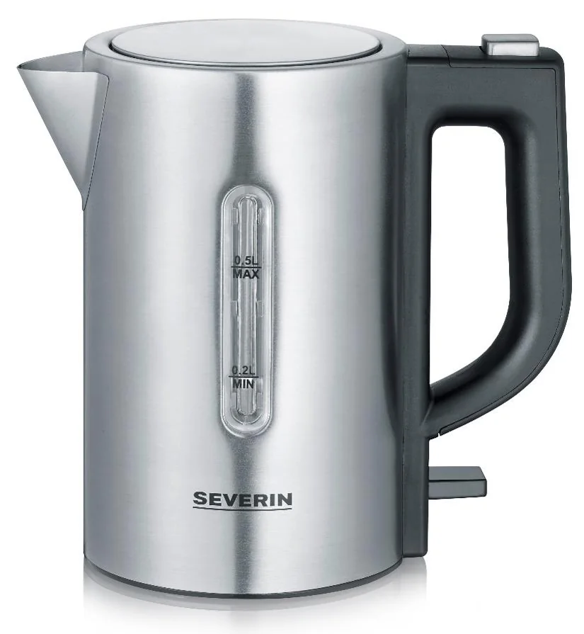 SEVERIN Mini bouilloire WK 3647, noir/acier inoxydable