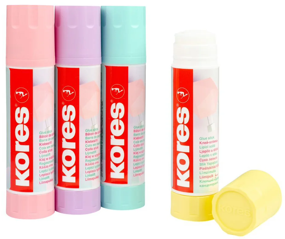 Kores Bâton de colle 'Pastel', 20 g, sans solvant