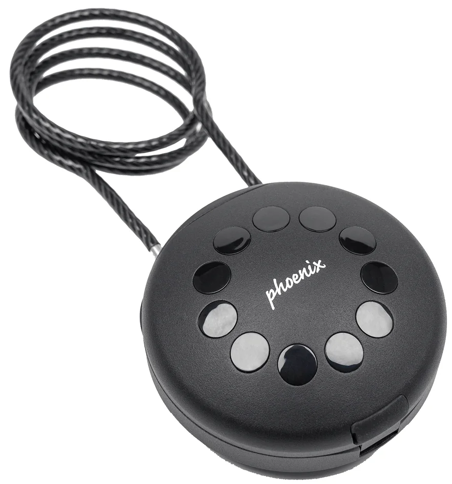 phoenix Boîte à clés PALM KS0212EC avec câble en acier, noir