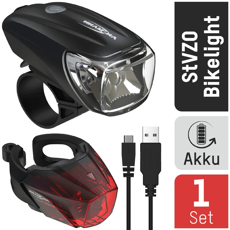 ANSMANN Set d'éclairage LED pour vélo Bikelight Combo 40 Lux Grand Paris Fournitures ANSMANN Set d'éclairage LED pour vélo Bikelight Combo 40 Lux – Image 2