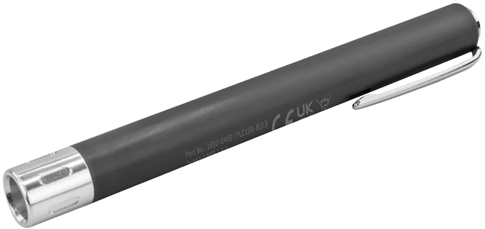 ANSMANN Lampe stylo PLC15B, avec ampoule, noir/argent