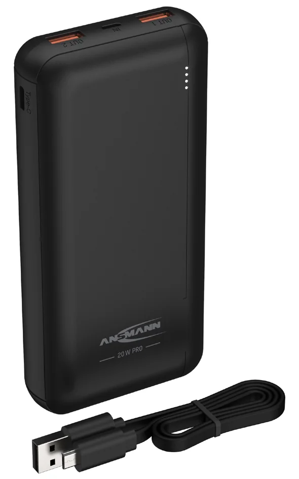 ANSMANN Powerbank PB320PD, 10.000 mAh, noir