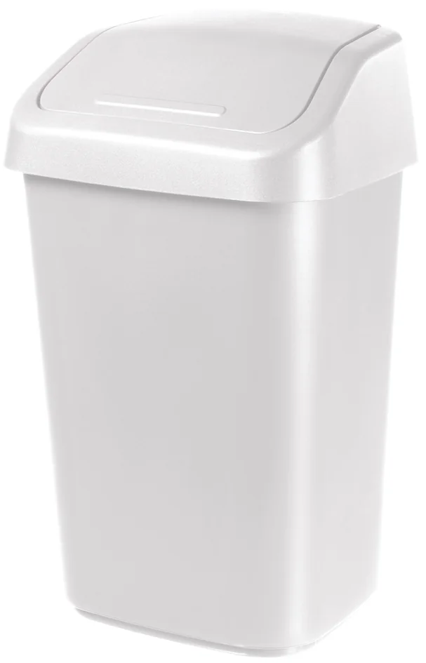 orthex Poubelle à couvercle basculant, 10 litres, gris foncé