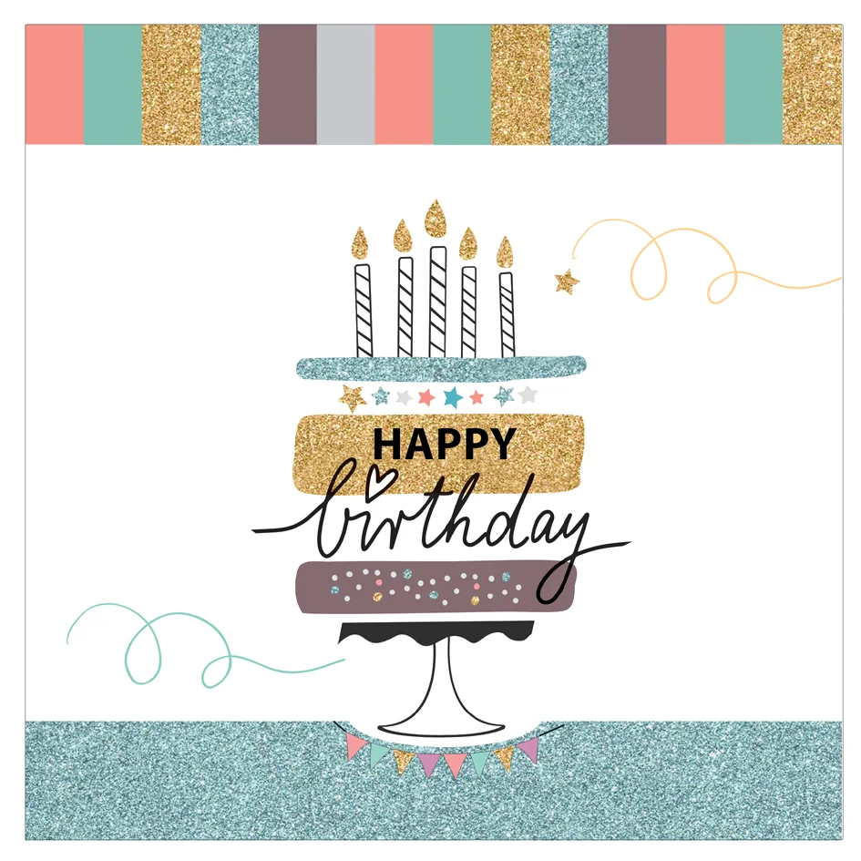SUSY CARD Carte d'anniversaire 'Happy Eco B-day Cake'