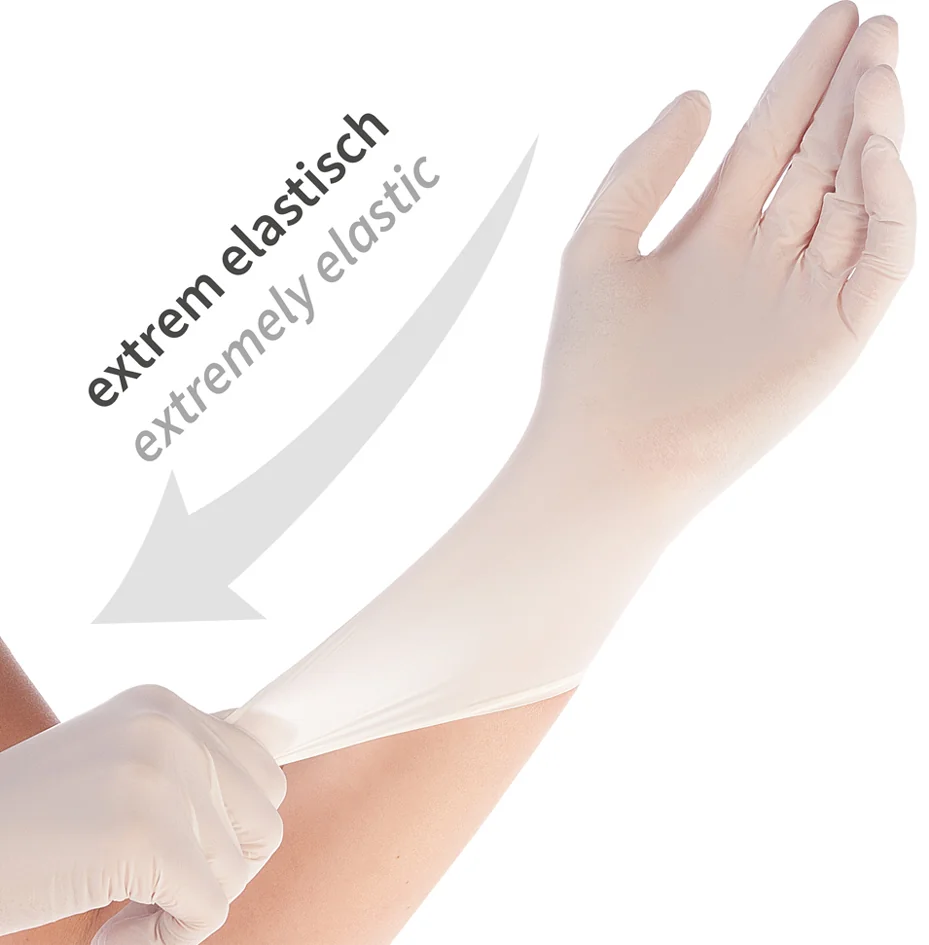 HYGOSTAR Gant en nitrile SAFE SUPER STRETCH, L, blanc