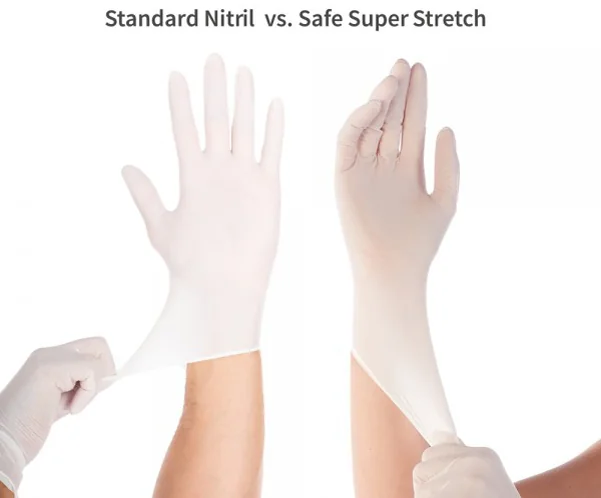 HYGOSTAR Gant en nitrile SAFE SUPER STRETCH, L, bleu Grand Paris Fournitures HYGOSTAR Gant en nitrile SAFE SUPER STRETCH, L, bleu – Image 2