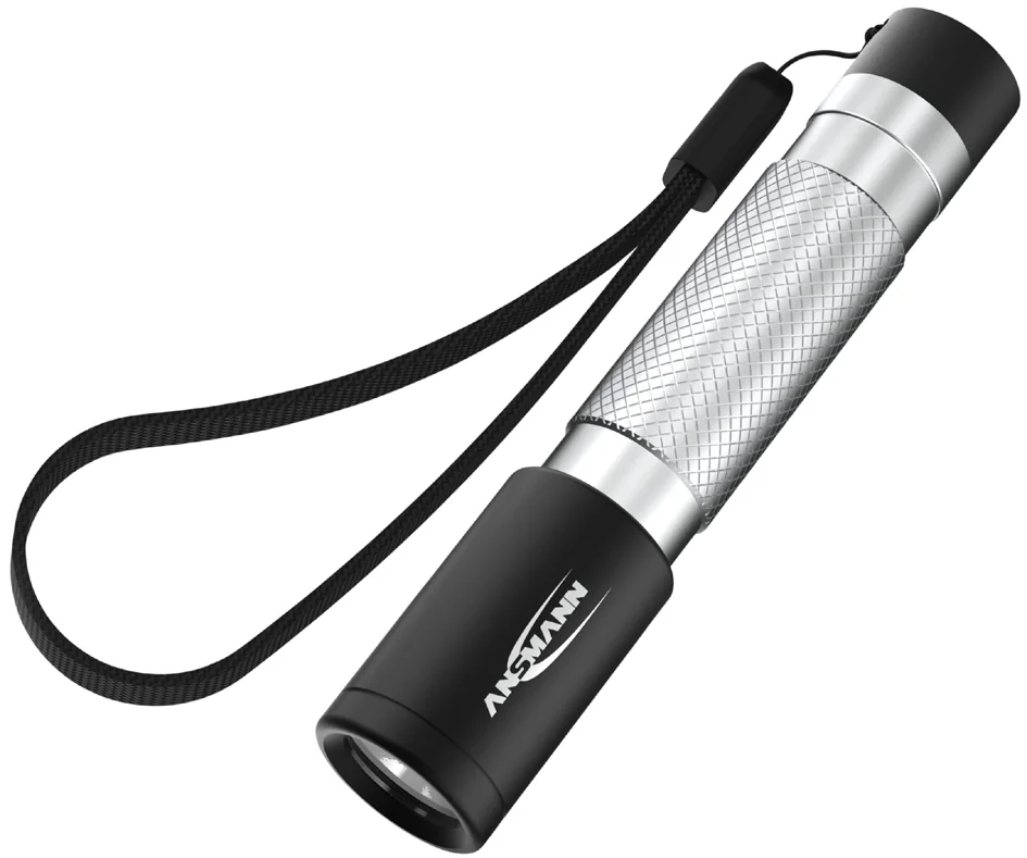 ANSMANN Lampe de poche LED, Daily Use 50B, argent/noir