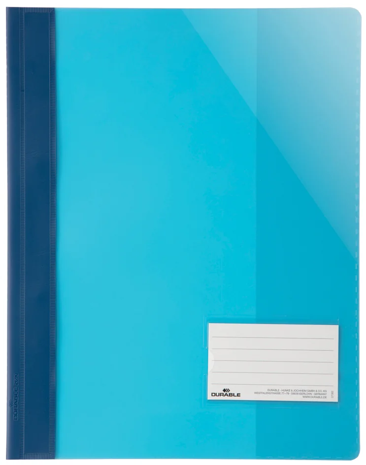 DURABLE Chemise à lamelle extra large, A4+, PVC, bleu foncé Grand Paris Fournitures DURABLE Chemise à lamelle extra large, A4+, PVC, bleu foncé – Image 7