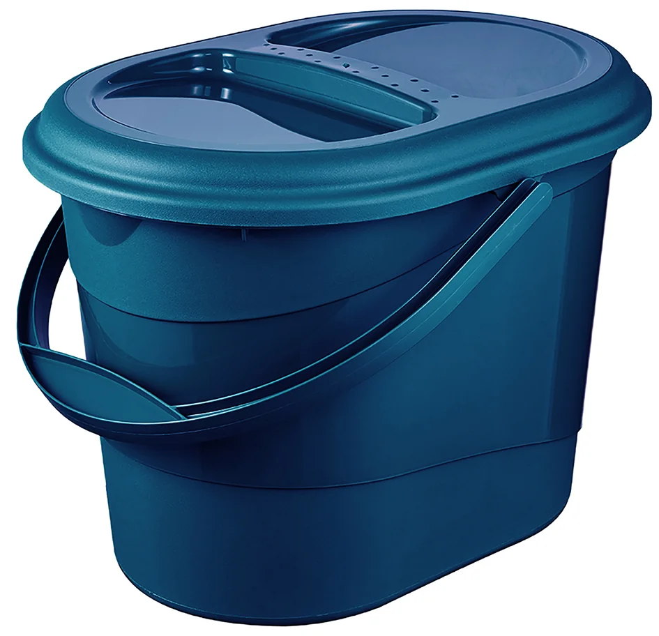 keeeper Seau à déchets bio 'elsa eco', 13 litres, eco-blue