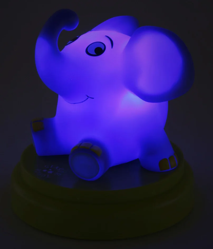 ANSMANN Veilleuse mobile 'Elephant', bleu/vert