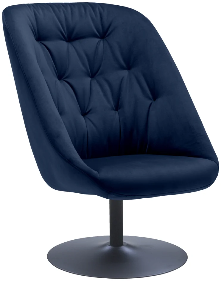 PAPERFLOW Fauteuil tournant SCOOP, bleu Grand Paris Fournitures PAPERFLOW Fauteuil tournant SCOOP, bleu – Image 2