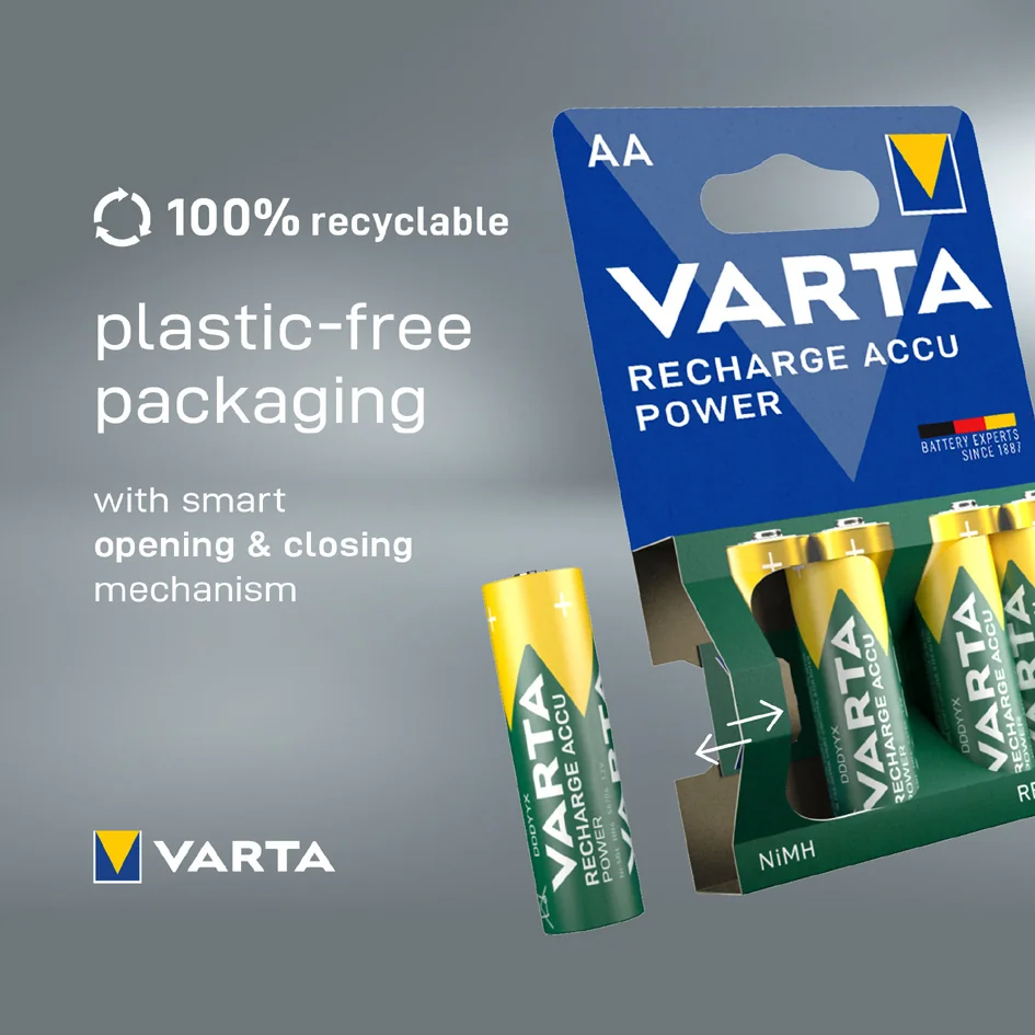 VARTA Pile NiMH 'Rechargeable Accu', Micro (AAA), 800 mAh