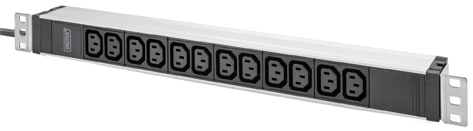 DIGITUS Multiprise 19', 12 prises, 1 U