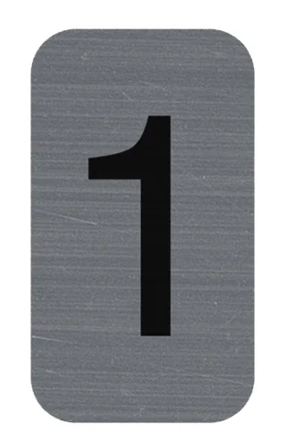 EXACOMPTA Plaque de signalisation chiffres '5', 25 x 44 mm