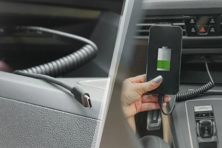 DIGITUS Câble spiralé USB 2.0, USB-C - USB-C, 1,0 m