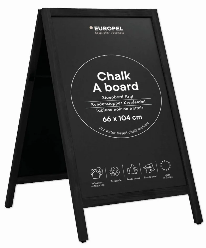 EUROPEL Panneau trottoir, 660 x 1.040 mm, noir