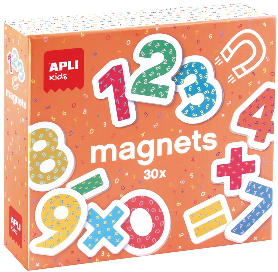 APLI kids Jeu de magnets '123 chiffres', 30 magnets
