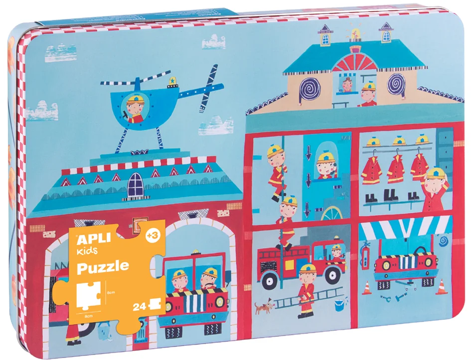 APLI kids Puzzle 'Caserne de pompiers', 24 pièces