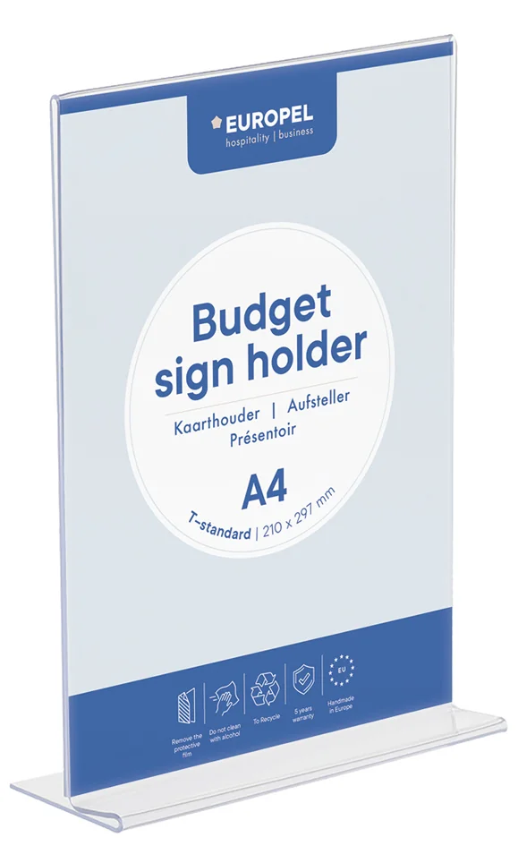 EUROPEL Porte-visuel Budget, A5, droit