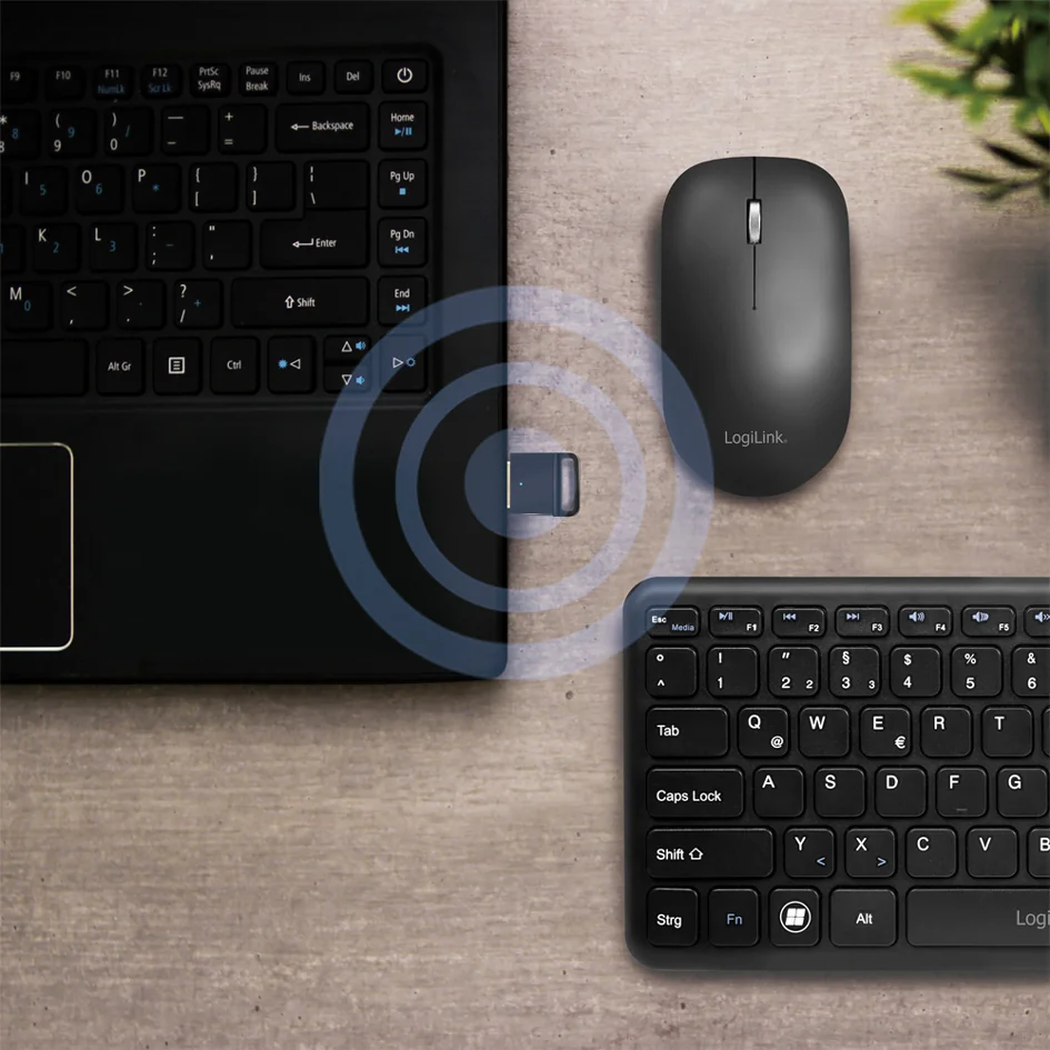 LogiLink Adaptateur USB-A - Bluetooth 5.0, noir