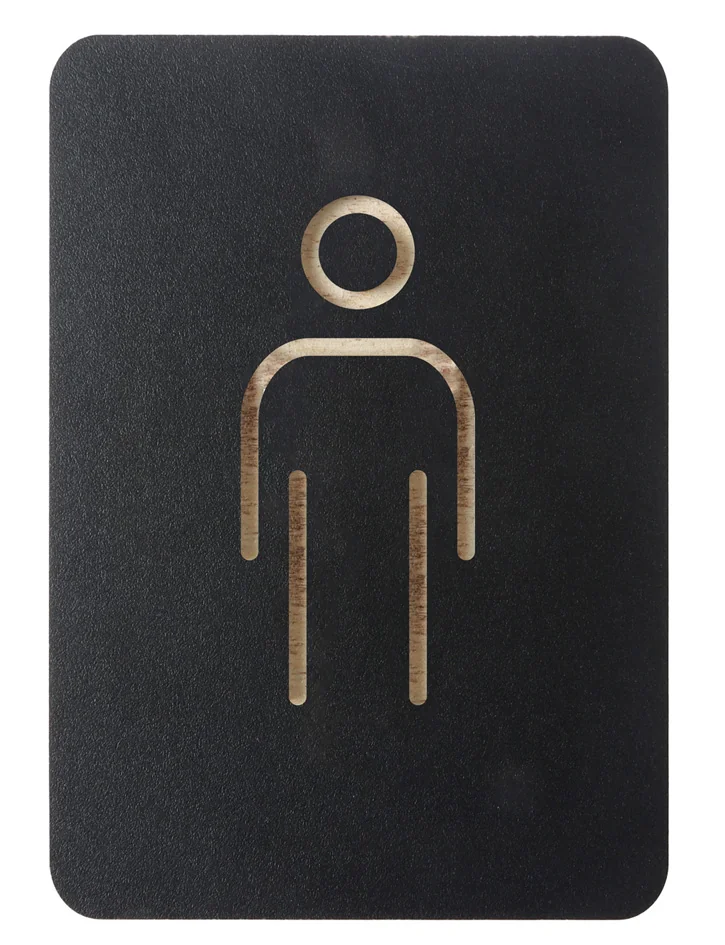 EUROPEL Pictogramme 'WC hommes', noir