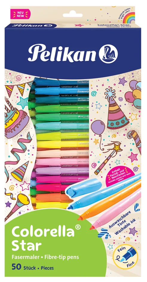 Pelikan Feutre colorella star, étui carton de 10 Grand Paris Fournitures Pelikan Feutre colorella star, étui carton de 10 – Image 5