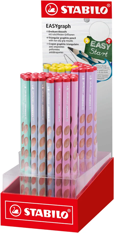 STABILO Crayon à papier d'apprentissage EASYgraph Pastel