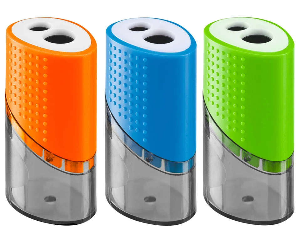 Wonday Taille-crayon double en plastique, assorti