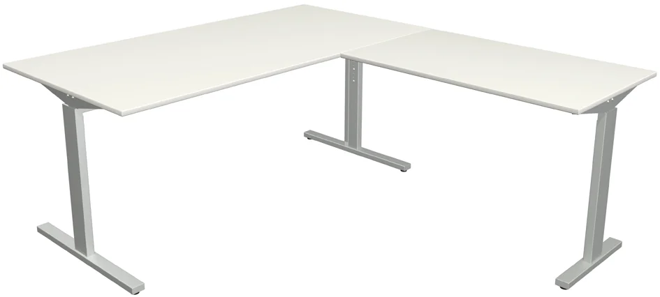 kerkmann Bureau 'Form 2' avec extension, (L)1.800 mm, blanc