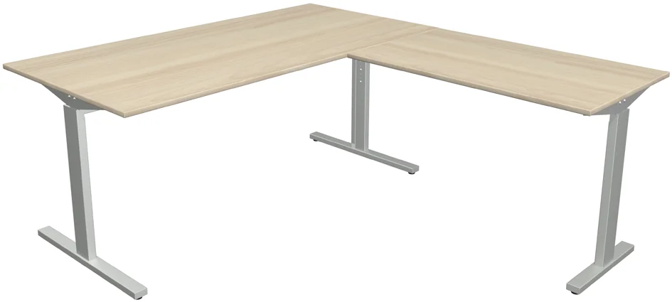 kerkmann Bureau 'Form 2' avec extension, (L)1.800 mm, érable Grand Paris Fournitures kerkmann Bureau 'Form 2' avec extension, (L)1.800 mm, érable – Image 4
