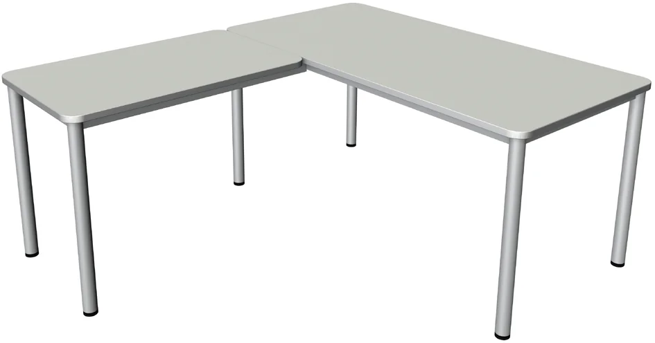 kerkmann Bureau PRIME avec extension, (L)1.600 mm, blanc Grand Paris Fournitures kerkmann Bureau PRIME avec extension, (L)1.600 mm, blanc – Image 2