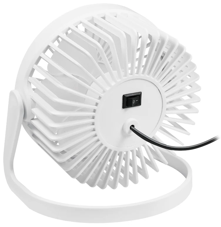 LogiLink Ventilateur de bureau USB, 30 dB, blanc