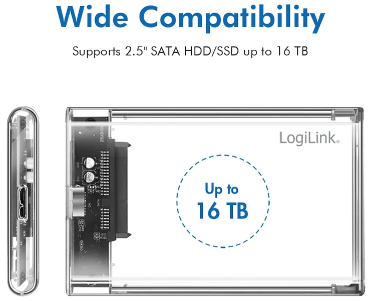 Logilink Disque LogiLink Boîtier externe SSD 2,5' pour SATA M.2 NGFF | Grand Paris ...