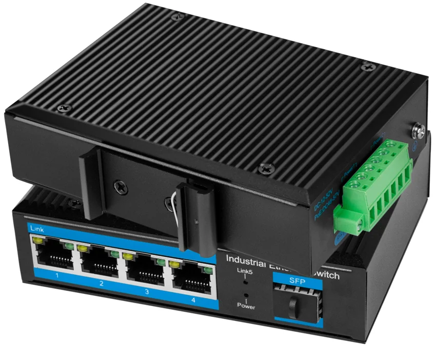 LogiLink Switch industriel Gigabit Ethernet, 4 ports