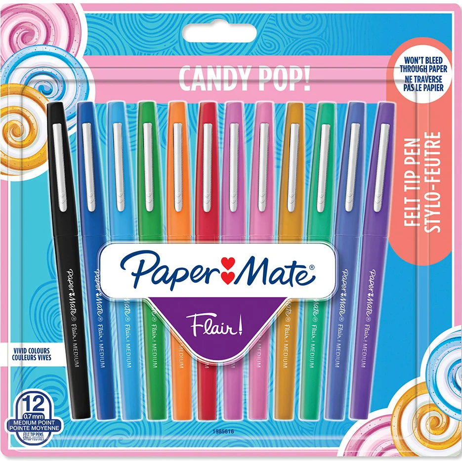 Paper:Mate Stylo feutre Flair 'Candy Pop', étui de 24